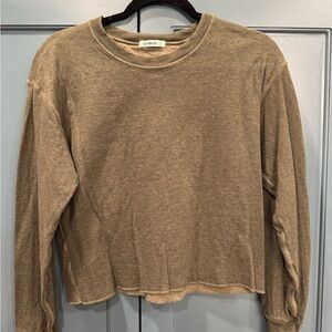 Buck Mason Crewneck Sweatshirt in Taupe